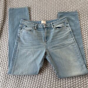 Simon Miller High Rise Straight Leg Light Wash Jean Size 30